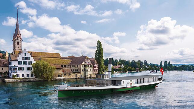 Eine Visualisierung zeigt: So könnte das Dampfschiff auf dem Rhein einst aussehen.