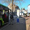 Die Haltestelle am Stadtgraben gibt es seit Jahresbeginn. Sie ist eine der neuen Innenstadthaltestellen der Linie 11 des Stadtverkehr ...