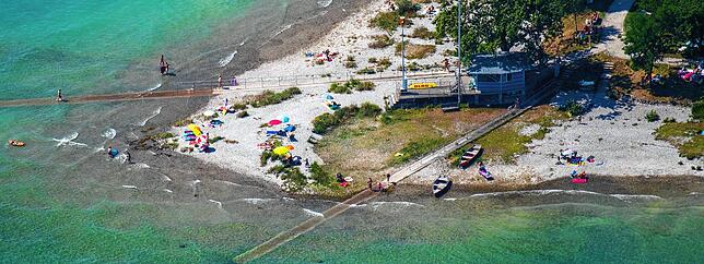 Bild 1: Kommt jetzt der Ansturm aufs Konstanzer Hörnle? Dieses Sommer-Wochenende wird wohl eines der heißesten des Jahres