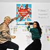 Die Wände im Interkulturellen Zentrum im Alten Zollhaus werden zur Pinwand für die Ideen zur Umsetzung des Konzeptes für Integration in ...