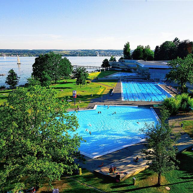 Das Freibad der Bodensee-Therme hatte im gleichen Zeitraum 2019 rund 22.000 mehr Besucher als diesen Sommer.