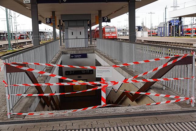Badischer Bahnhof Südausgang.