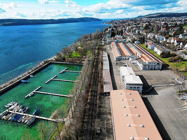 Das Kramer-Areal in Überlingen im März 2023.