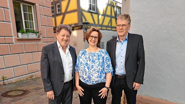 Die Fraktionsvorsitzenden im Engener Gemeinderat ziehen nach fünf Jahren Bilanz: Jürgen Waldschütz (CDU), Conny Hoffmann (SPD) und ...
