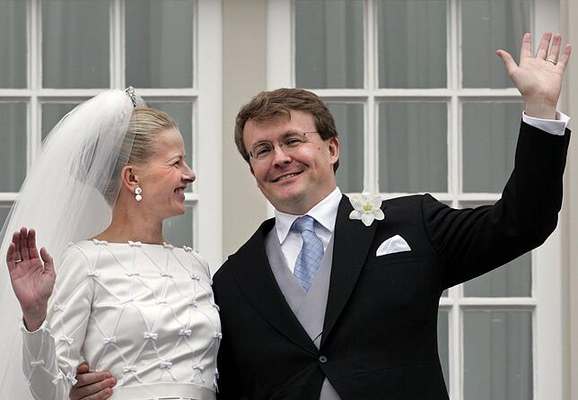 Johan Friso (hier mit Ehefrau Mabel Wisse Smit bei der Hochzeit 2004) starb 2013.