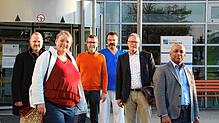Wollen sich dafür einsetzen, dass auch kleine Kliniken in der Region erhalten bleiben, von links: Gewerkschaftler Frank Kappenberger, ...