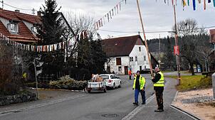 Die Vorbereitungen für das Narrentreffen in Heudorf laufen bereits.