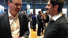 Beim Bürgerempfang der Stadt Konstanz zum Jahresbeginn 2020 treffen Oberbürgermeister Uli Burchardt (links) und einer seiner ...