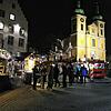 Adventsmarkt 2022: Abendliche Adventsstimmung vor der Stadtkirche.