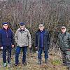 Vier Watterdinger erläutern ihren Standpunkt (von links): Bauern-Vertreter Ferdinand Nutz, Naturschutzwart Hans-Leo-Zepf und ...