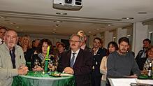 Beim Neujahrsempfang des Gewerbevereins Rheinfelden hörten die vielen Besucher aufmerksam den Rednern zu. Bilder: Petra Wunderle