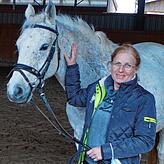Claudia Rosenberg mit Benny.