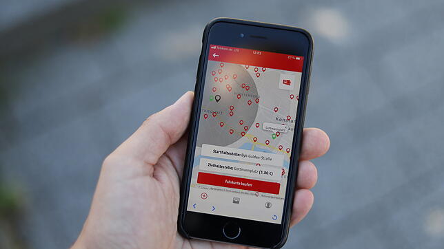Das neue Kurzstreckenticket ist nur über die Smartphone-App &bdquo;Mein Konstanz&ldquo; erhältlich.