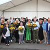 Ehrungen zum 25. Geburtstag des Edeka-Aktivmarkts Knoblauch: (von links) Margarete Zahn, Cornelia Wehweck, Suzanna Macura, Helene ...