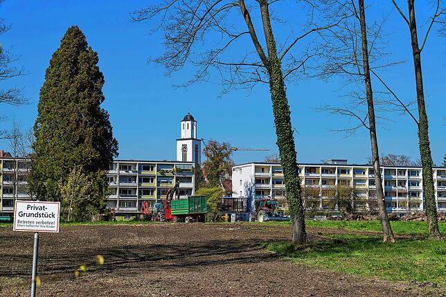 Die Außenanlagen werden am 1. April 2020 für den Baustart vorbereitet