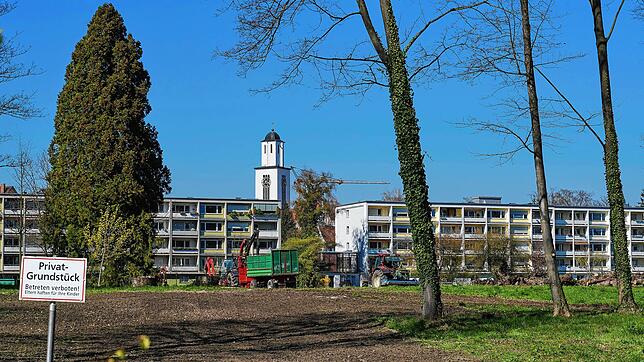 Die Außenanlagen werden am 1. April 2020 für den Baustart vorbereitet