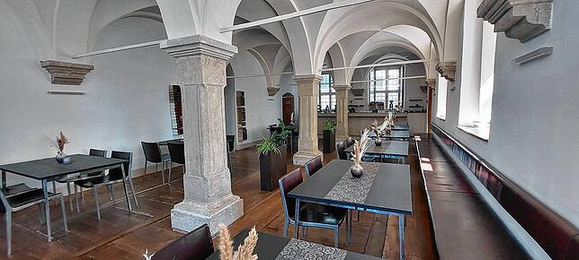 Im Restaurantbereich finden 40 Gäste Platz.
