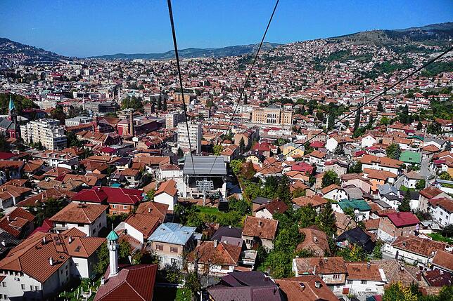 Sarajevo heute: Seit 50 Jahren besteht die Städtepartnerschaft mit Friedrichshafen, einen Festakt gab es bislang noch nicht.
