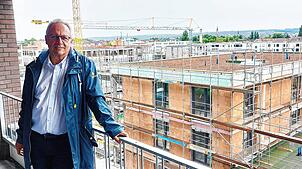 Die Baustelle auf dem Ravensberg-Areal liegt gut im Zeitplan. Jürgen Raupp, Bezirksgeschäftsführer der Malteser Bodensee, freut sich, ...