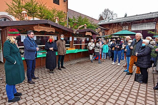 Offizielle Eröffnung der Weihnachtswelt am Donnerstagnachmittag im Hof des Marstalls.