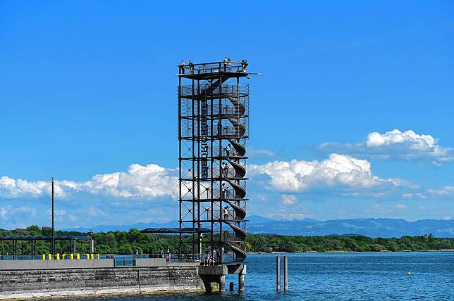Der Moleturm in Friedrichshafen.