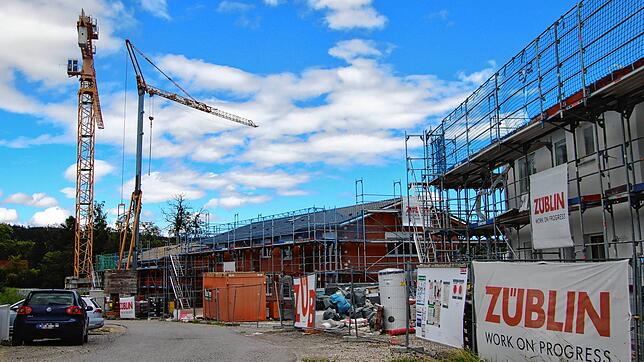 Blick in die Wilhelm-Liebherr-Straße in der Stockacher Kernstadt. Hier wird gerade gebaut. Der Bebauungsplan Burghalde, in dessen ...