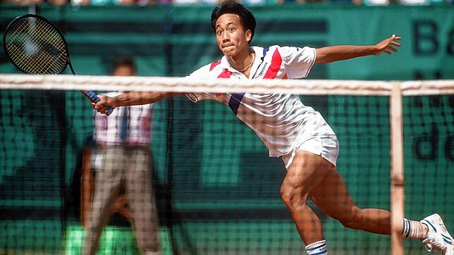 Ein Energiebündel, das in Paris die Fans überraschte: Michael Chang zeigte 1989 Ausdauer gegen Ivan Lendl.