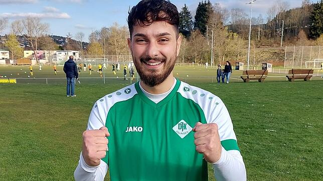 Furkan Bak von der DJK Villingen, Torschütze des &bdquo;Tor des Monats März&ldquo;