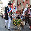 Beim Jubiläumsumzug zur 550. Waldshuter Chilbi im Jahr 2018 lief der Chilbibock Florian der Zunftübergreifende mit. (Archivbild)