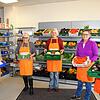Sie sorgen im Konstanzer Tafelladen für günstiges Gemüse und sonstige Lebensmittel (von links): Ursl Zink, Uschi Wieser, Elisabeth ...