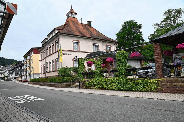 Heute Rathaus, einst die Obere katholische Schule und ein Ort für körperliche Ertüchtigung.