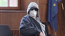 Der Ex-Soldat nimmt vor Gericht Platz. Er hatte am 23. Januar angedroht, sich und sein Haus anzuzünden.