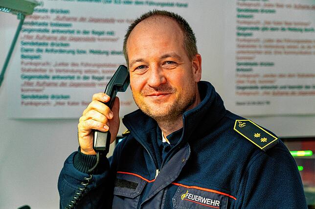 Kreisbrandmeister Florian Vetter sieht den Probealarm als Gelegenheit, die Bevölkerung über die Warnmittel zu informieren.