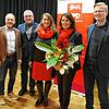Landtagsabgeordneter Hans-Peter Storz, Bürgermeister Ralf Baumert, Stellvertretende SPD-Kreisvorsitzende Sandra Schätzle, ...