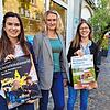 Luisa Hespeler, Geschäftsführerin Regina Brüsewitz und Marina Gnirß von der TSR haben ein Programm mit drei Attraktionen für die ...