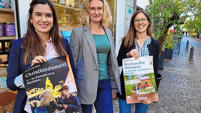 Luisa Hespeler, Geschäftsführerin Regina Brüsewitz und Marina Gnirß von der TSR haben ein Programm mit drei Attraktionen für die ...