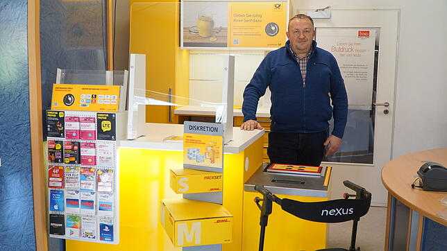 Robert Mick hat 13 Monate lang in den Räumen seines Geschäft für Reha- und Sanitätstechnik die Tengener Postagentur betrieben. ...