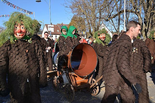 Bild 18: Bilder vom Narrentreffen der Urviecher-Zunft Bad Dürrheim: Großer Festumzug (3)
