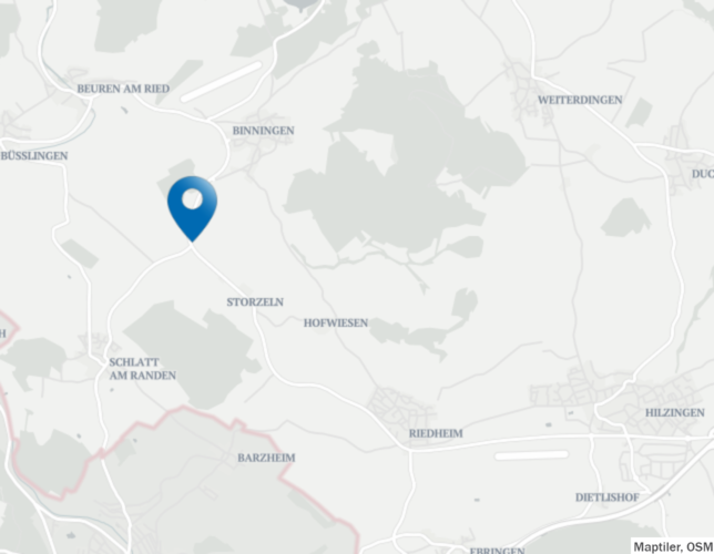 Hier kam es am Samstagmittag zu dem Unfall auf der B314.