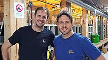 Andreas Zaugg (links) und Alexander Dubsky haben das Unternehmen LuckyShrimp gegründet.