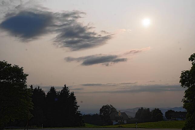 Blick vom Thurner Wirtshaus in den Schwarzwald.
