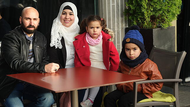 Abdullah, Aya, Tala und Taim Alsayed (von links) haben seit Kurzem die deutsche Staatsbürgerschaft.