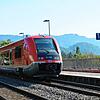 Eine Regionalbahn fährt am Bahnhof Schwörstadt Richtung Bad Säckingen ab. Archivbild vom März 2019.
