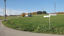 Eines der Albbrucker Neubaugebiete an der Hohenfelsstraße/Haidebuckweg im Ortsteil Buch, die in den nächsten Jahren erschlossen werden ...