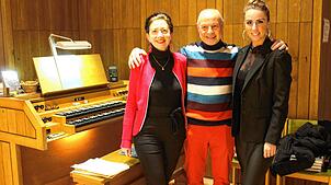 Franziska Rogg, Roland Schäuble und Sophia Liebwein (von links) überzeugen beim Konzert in Häusern. Bild: Cornelia Liebwein