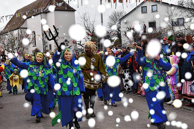 Bild 18: 30 Zünfte, ein Umzug: Die besten Momente der Wiechser Narrentage in Bildern