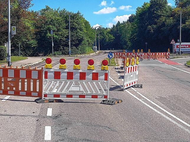 Dicht gemacht ist der Habsburgerring in Villingen. Im Notfall können aber Rettungsfahrzeuge hier schnell den Weg freimachen und durchkommen.