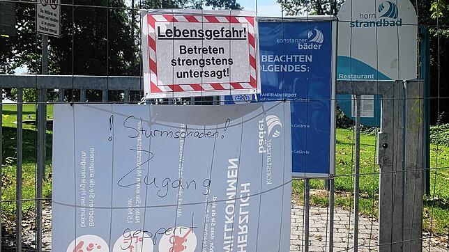 Am Dienstagabend, 11. Juli, fegte ein Unwetter über Konstanz und die Region hinweg. Danach musste das Hörnle und der Uferweg dorthin ...