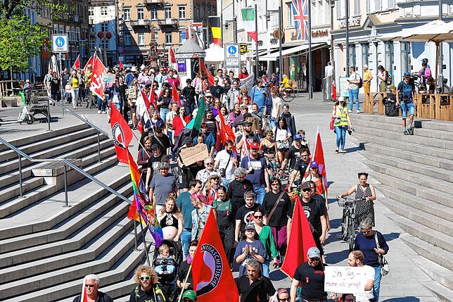 Bild 4: Gemeinsamer Protest am 1. Mai: So gingen Konstanzer und Kreuzlinger auf die Straße