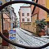 Schnee in Bad Säckingen ist eher selten. Im Dezember 2020 fiel er pünktlich zum Winterbeginn. Bild: Verena Wehrle